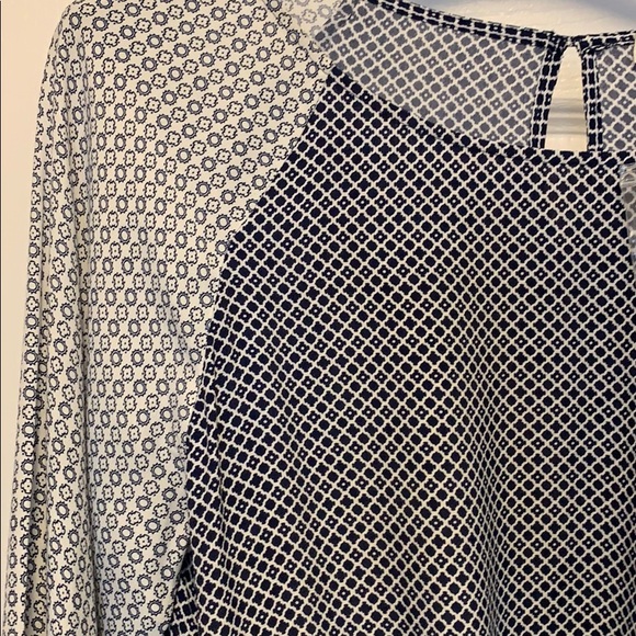 Joie Navy and White pattered Dress - Picture 2 of 5